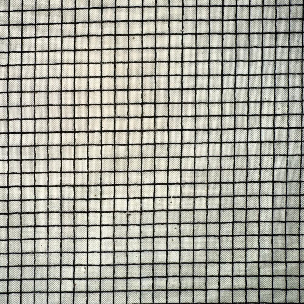 Cream Grid Plaid Check Print by Sevenberry for Robert Kaufman - 1/2 Yard